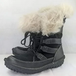 Sorel Shoes Sorel Kaya Winter Snow Boots Womens Size 75 Waterproof Faux Fur Leather Black Poshmark